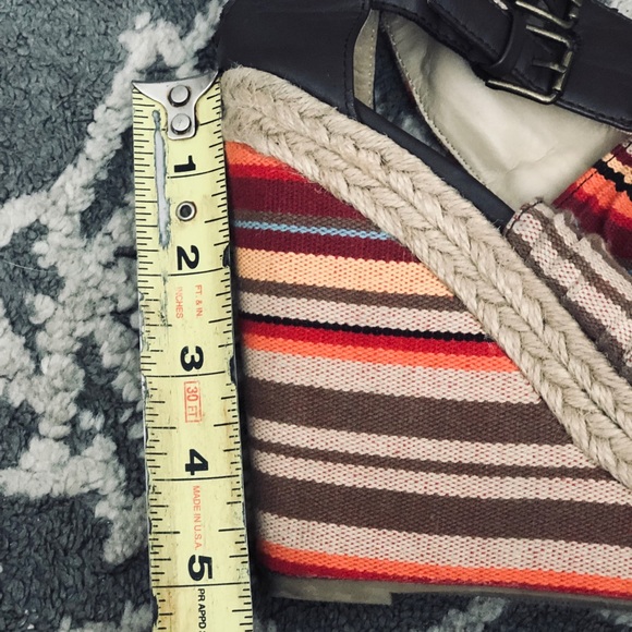 Soda Multi colored striped wedges - Picture 4 of 4